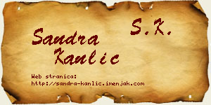 Sandra Kanlić vizit kartica